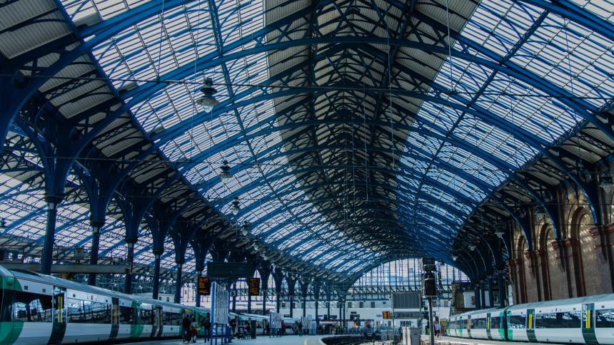 A stock photo of Brighton Train Station