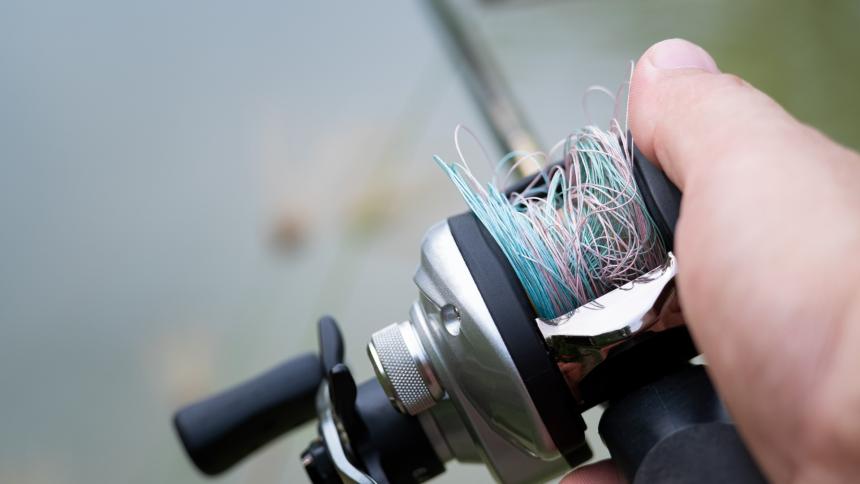 A stock photo of a fishing rod
