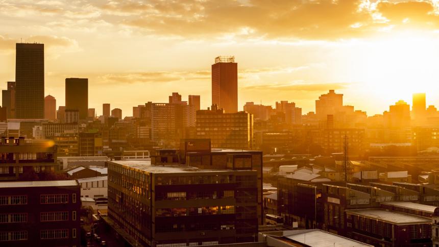 A stock image of Johannesburg, South Africa 