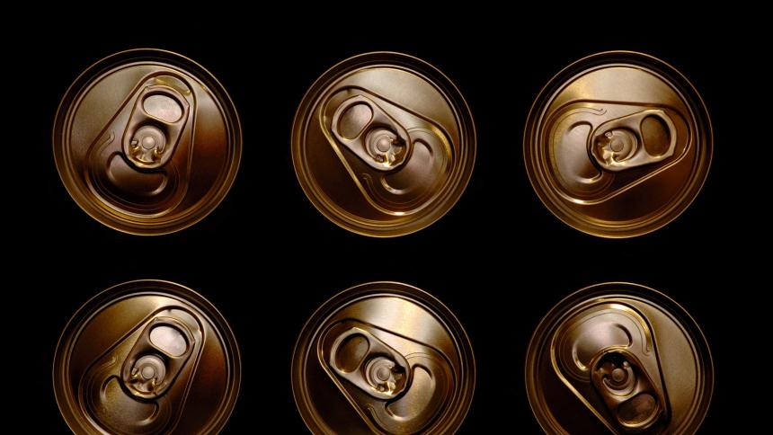 A stock image of cans of alcohol
