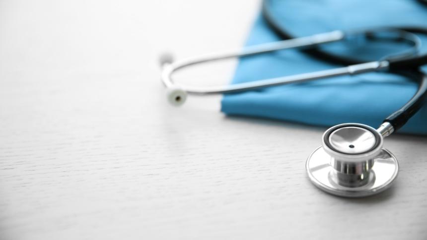 A stock photo showing a doctors stethoscope 