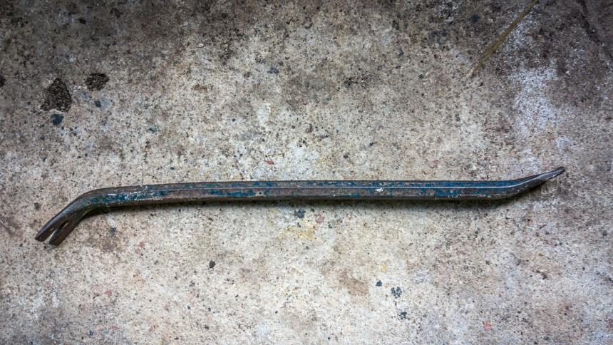 A stock image of a crow bar