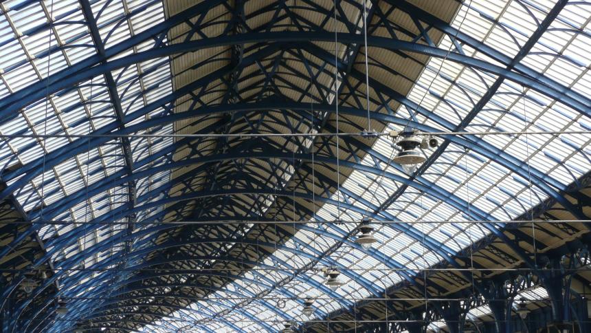 A stock image of Brighton Railway Station's roof