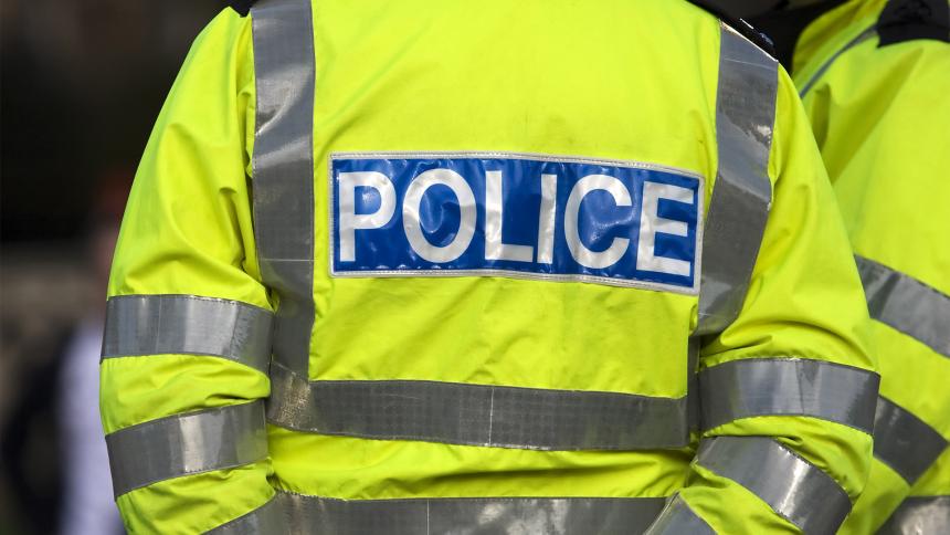 A stock image of a British police jacket