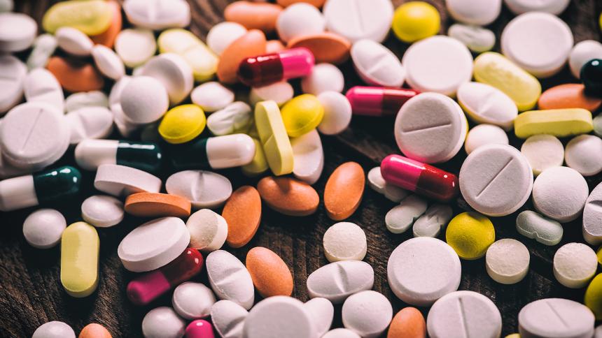 A photograph of pills