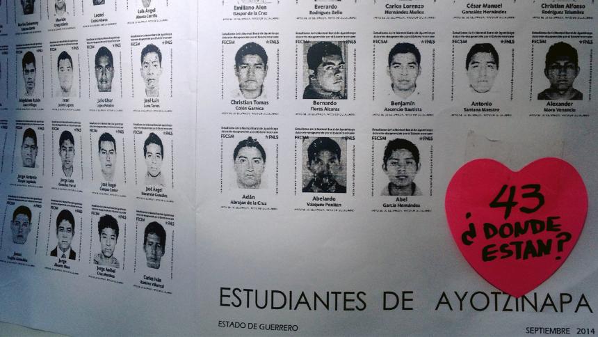 Pictures of the missing students
