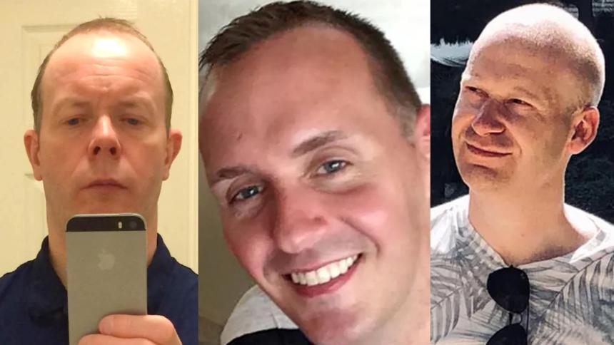 David Wails (L), Joe Ritchie-Bennett (C) and James Furlong (R)