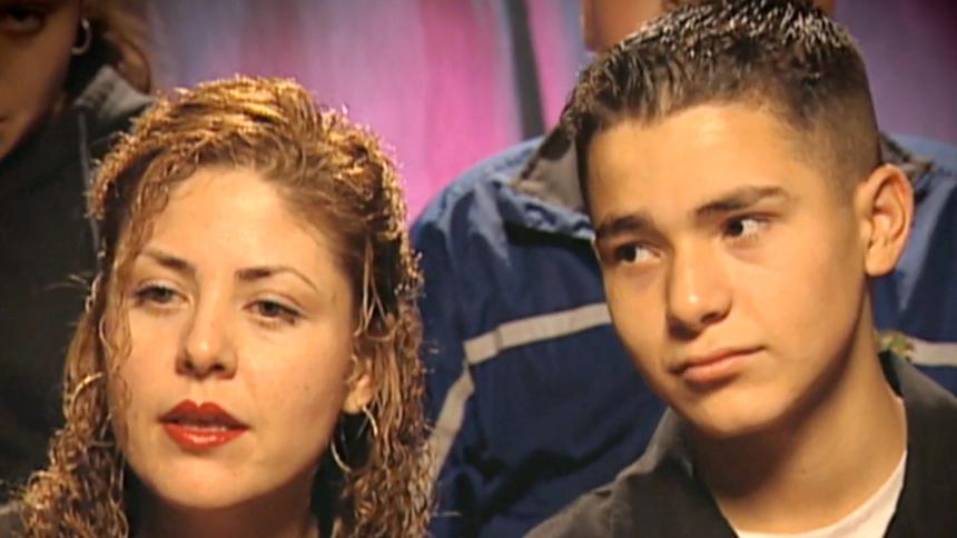 Gavin Arvizo with his mother, Janet