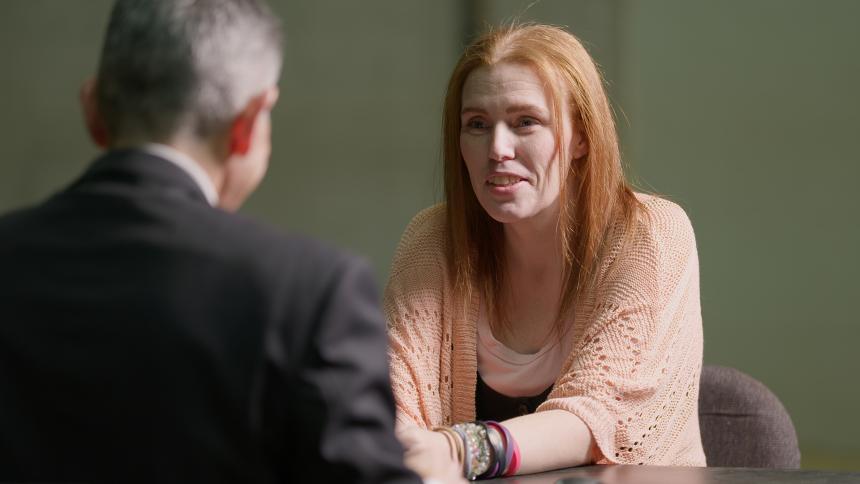 Shannon Price taking a lie detector test