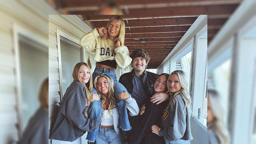 The four victims of the Idaho student murders and their two roommates who survived