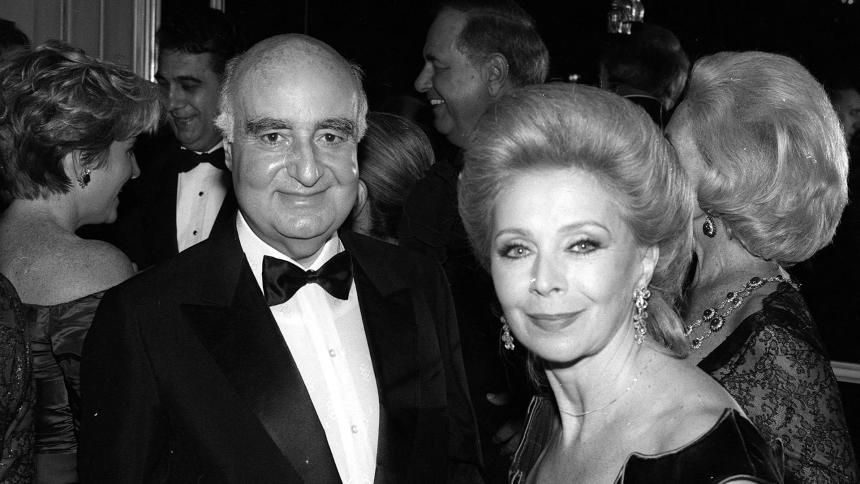Edmond Safra with his wife Lily