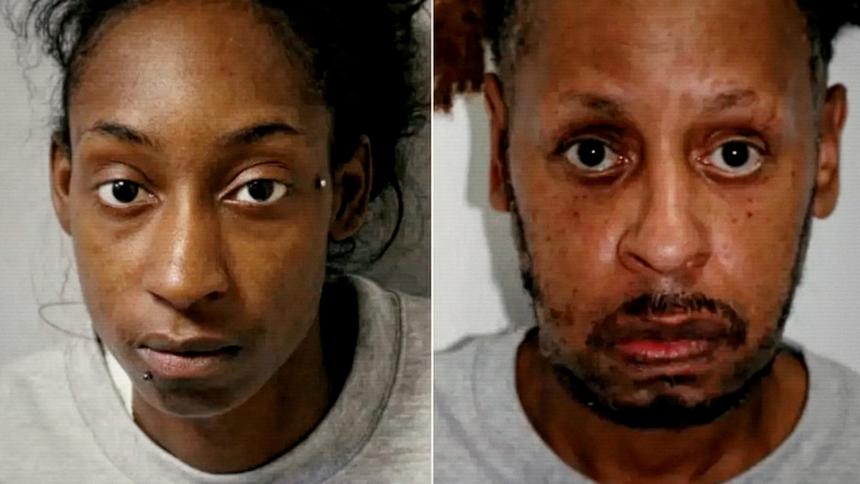 Rosalin Baker and Jeffrey Wiltshire's police mugshots