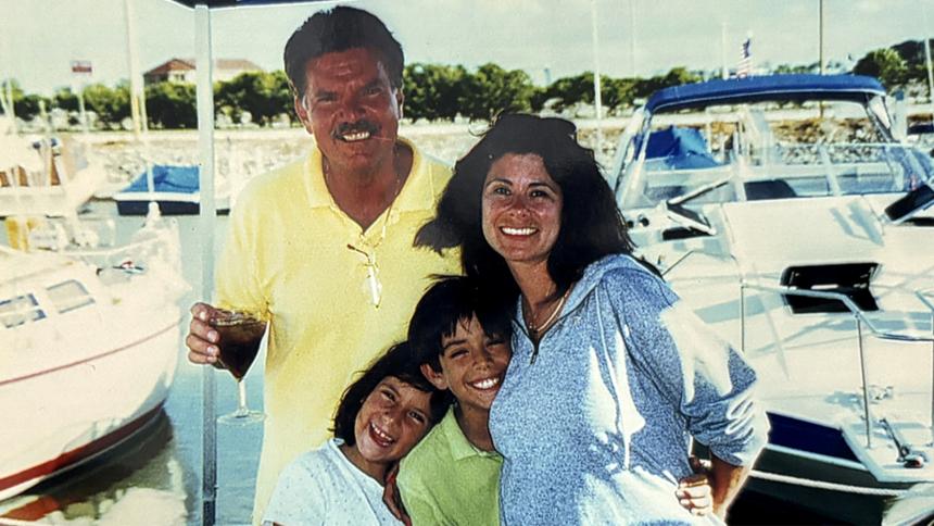 The DeVries family on holiday